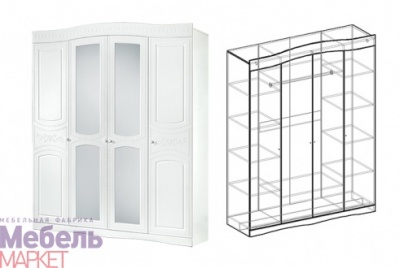 Шкаф 4-х створчатый Цена: 24 740 р.