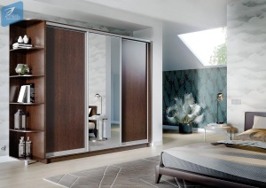 Шкаф - Купе "ЛЕО ФАСАД 1 ЗЕРКАЛО"