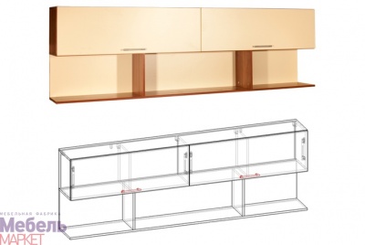 Полка навесная большая