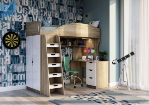 ДЕТСКАЯ КРОВАТЬ-ЧЕРДАК СЭНДИ