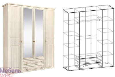 Шкаф 4-х створчатый  Цена:  30 500 р.