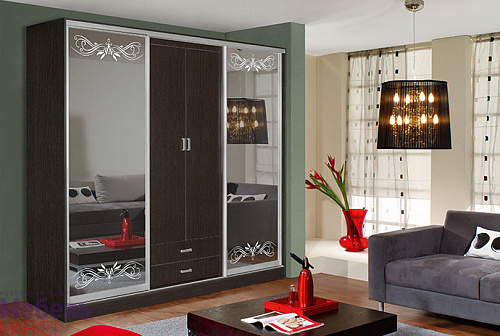 Шкафы - Купе "ЛОРД 1" (Венге)