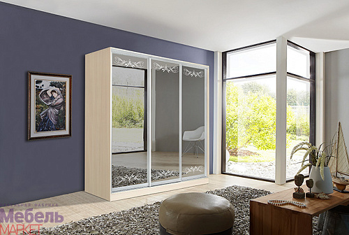 Шкафы - Купе "ОСКАР" (Дуб Молочный)
