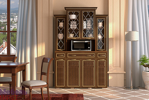 Гостиная "Виктория" (Орех)