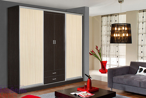 Шкафы - Купе "ЛОРД 1" (Венге)