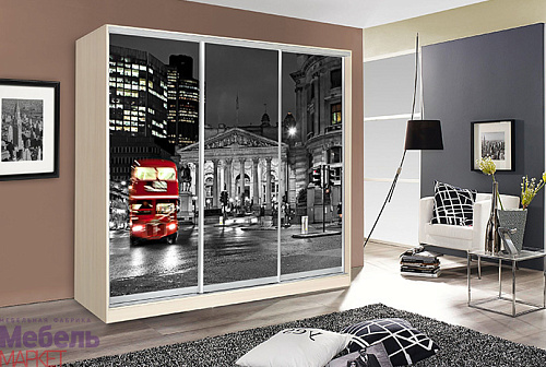 Шкафы - Купе "ОСКАР" (Дуб Молочный)