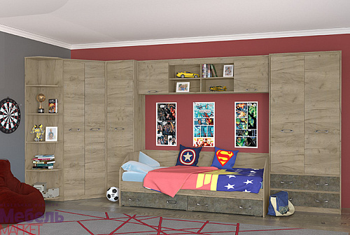 Молодежная спальня "Дакота"