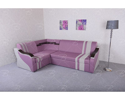 Диван угловой "Ника" с полосой