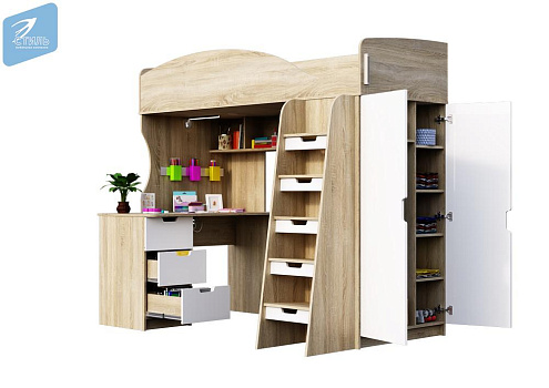 ДЕТСКАЯ КРОВАТЬ-ЧЕРДАК СЭНДИ