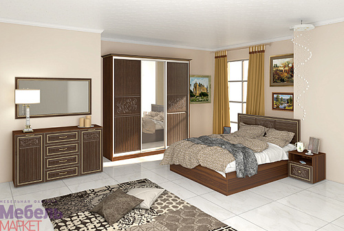 Спальня "Виктория" (Орех)