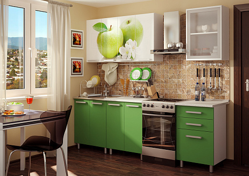 Кухонные гарнитуры фасад-  ЛДСП  1,8 м. 