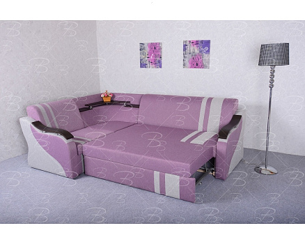 Диван угловой "Ника" с полосой