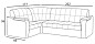 Диван угловой "Элеганс 3"